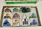 Vintage Electrified  alpine Village  Set W original Box