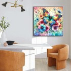 Diamond Painting Kits For Adults  Butterfly Flower 5d Diamond Art Kits For Be   