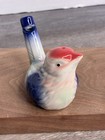 Vintage Porcelain Ceramic Bird Water Whistle Figurine