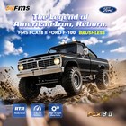 Fms Fcx18 Ii Ford F-100 1 18 Brushless 4x4 Rc Crawler Rtr Pickup Truck