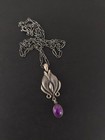 Georg Jensen Heritage Pendant Of The Year 2012 With Silver Amethyst Ball