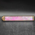 Vintage Pink Stained Glass 9  Kaleidoscope Copper Solder Sealed Marble
