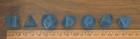 Lot 3 Glow-in-the-dark Blue Purple Green Rpg D d Dice Set 7 3d6 10   Bag
