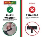 Stop   Go 1000 Tubeless Tire Pocket Plugger Repair Kit  15 Mushroom Plugs 