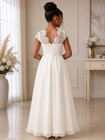 Sophia Ivory Lace Communion Dress For Girls   First Communion   Flower Girl Dres