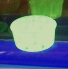 Vintage Uranium Glass Flower Frog Vintage 7 Hole Uv Glow Marble Display