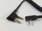 Vintage Heiland Graflex Coiled Household To Male Bi-post Flash Sync Cable Cord