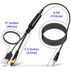 192khz Dac Optical To 3 5mm Converter  Optical Audio Cable To Aux Adapter  Unidi