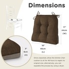 Chair Cushions For Dining Chairs Set Of 1 Kitchen Seat Cushions With Ties And   