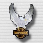 Harley-davidson 10 25in Embroidery Skin Eagle Bar   Shield Emblem Sew-on Patch