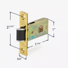 Larson Storm Door  Brushed Nickel  Mortise Lock Handle  Latch Lock