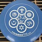 Vintage Wham-o Frisbee Disc 1980 Blue Small Religious Jesus Outdoors Golf 31 C