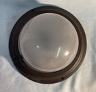Vintage Industrial Flush Mount Ceiling Light Frosted Glass Dome Metal Fixture