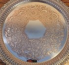 Barker Ellis Silver Plated Ornate Reticulated Serving Tray Menorah Mark England 
