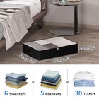 Black Underbed Storage Bags With Clear Window And 2 Reinforced Handles Under    
