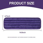 Purple Microfiber Reusable Mop Pads For Swiffer Powermop 4 Pack