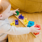 Melissa   Doug Stack And Sort Board - Wooden Educational Toy With 15 Solid Wood 
