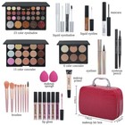Red Makeup Kit Women Full Set Professional Beginners Cosmetic Beauty Gift Box