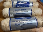 4 Bucilla Wondersheen Super Mercerized Cotton Crochet Thread Ivory Art  3666