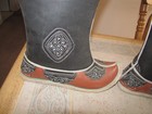 Vtg Embroidered Ttraditional Boots Double Felt  Mongolian Handmade Bohemian