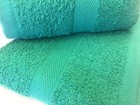 120 Pieces New Green Salon Hand Towels Gym Dobby Border Towels 16x27 Inches