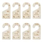 Baby Closet Size Dividers Doublesided Wood Baby Closet Organizer Hanging Baby Cl