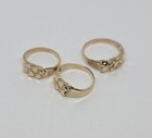 10k Yellow Gold Baby Nugget Ring For Baby Kids Children Women Size 1 -7 Sizable
