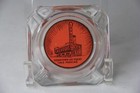 Vintage Glass Advertising Ashtray Downtown Las Vegas Nevada Free Parking