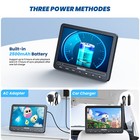 2x10 5  Dual Screen Car Headrest Dvd Player Monitor Tv Rechargeable Usb headsets