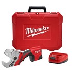 Hot   Milwaukee 2470-21 12-volt Lithium-ion Cordless Pvc Shear Kit W   1  1 5ah