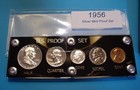 1956 Silver Mint Proof Set Of U s  Coins Lustrous Deep Mirror 5 Coin Set