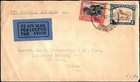 1935 South Africa Airmail Cover To Usa Via Imperial Airways