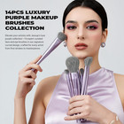 Makeup Brushes Set Professional 14pcs Vegan Make Up Brushes  Foundation Eyeshado