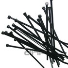 100 Pcs Pack 6  Inch Black Network Cable Cord Wire Tie Strap 40 Lbs Zip Nylon In