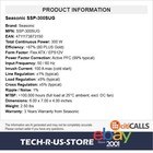 Seasonic Ssp-300sug 300w Flex Atx Computer Power Supply 80 Plus Gold Active Pfc