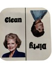    clean   Dirty    Dishwasher  Magnets    Retro Humor      Golden Girls - Waterproof 