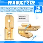 10 Or 25 Piggyback Spade Connectors3 Way Adapter Dual Male To Single Female Bras