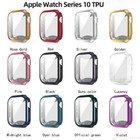 Soft Tpu Full Cover Case For Apple Watch 12 11 10 42mm 46mm Screen Protector