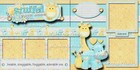 Baby Boy 2 Premade Scrapbook Pages Paper Printed Layout 12x12 Digiscrap  a0499