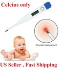 Electronic Digital Thermometer Body Adult Celcius Oral Underarm Fever Temperatur