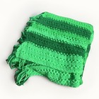Handmade Crocheted Afghan Green Stripe Throw Blanket 42x 60    Cottagecore Retro