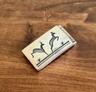 Hopicrafts Hopi Silver Overlay Belt Buckle     Bernard Dawahoya