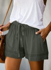 Women s Casual Trendy Summer 2024 Shorts Comfy Drawstring Elastic Waist Vacat   