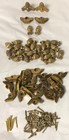 Brass Vntg Carpet Brackets Pineapple Finial Decorative Stair Holders - 26 No Bar