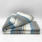 Soft   Warm Striped Alpaca Llama Wool Blanket Throw 95 x65  Queen Bed Sofa Couch