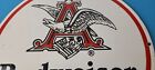 Vintage Budweiser Beer Sign - Adult Beverage Anheuser Busch Porcelain Sign