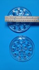 2 Vintage Clear Glass 16 Hole Flower Frog   5  Diameter   Flower Arrangement