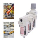1 2  Npt Air Pressure Regulator Air Dryer Filter Compressed Water Trap Separator