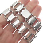 925 Sterling Silver Antique Book Chain Choker Necklace 14   missing Parts 