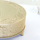 14  Wide Round Floral Embossed Cake Stand Dessert Holder Wedding Centerpieces